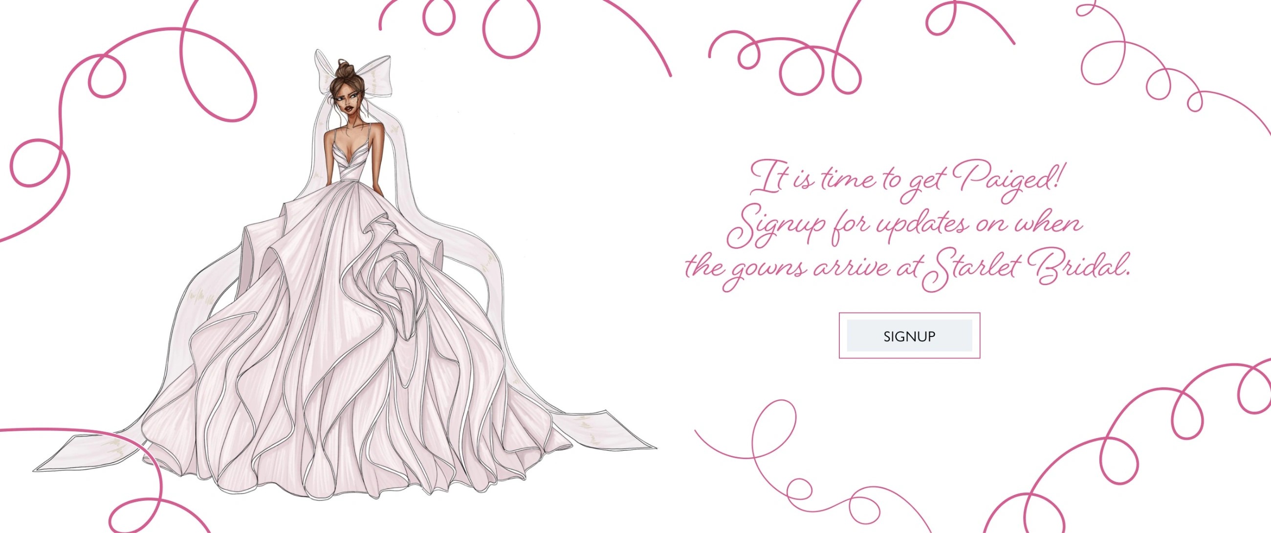 Hayley Paige announcement desktop banner